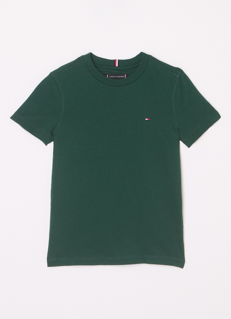 Tricou Tommy Hilfiger simplu cu logo brodat