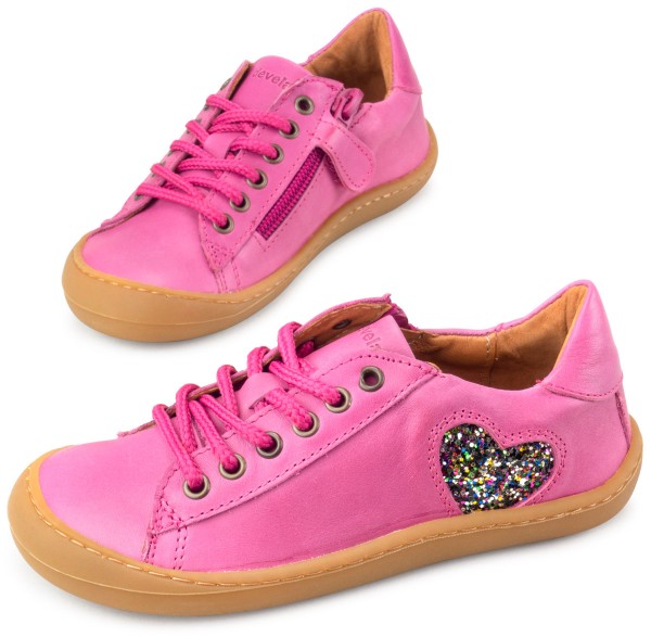 Develab ~ LowCut Leder Sneaker Schnür ~ Fuchsia