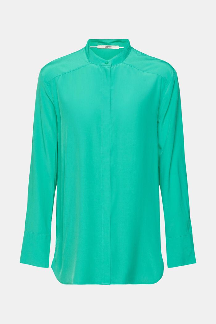 Bluse mit Stehkragen