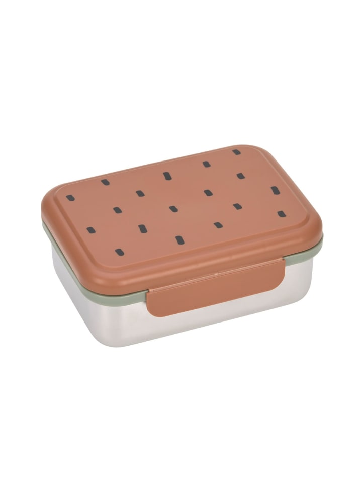 Lässig Lässig Brotdose Kinder - Edelstahl Lunchbox, Happy Prints caramel günstig kaufen onesize