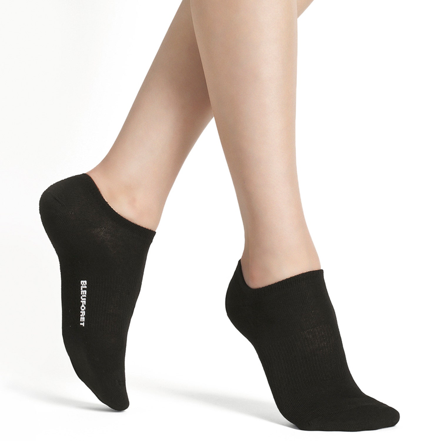 Chaussettes courtes Sport BLEUFORÊT noires - 37-41