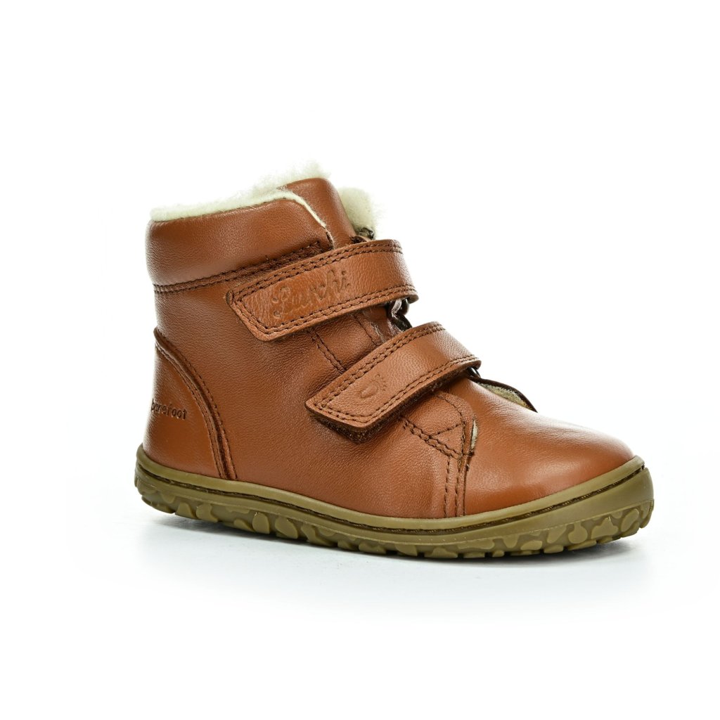 Lurchi Nik Nappa Cognac Winterbarfußstiefeletten