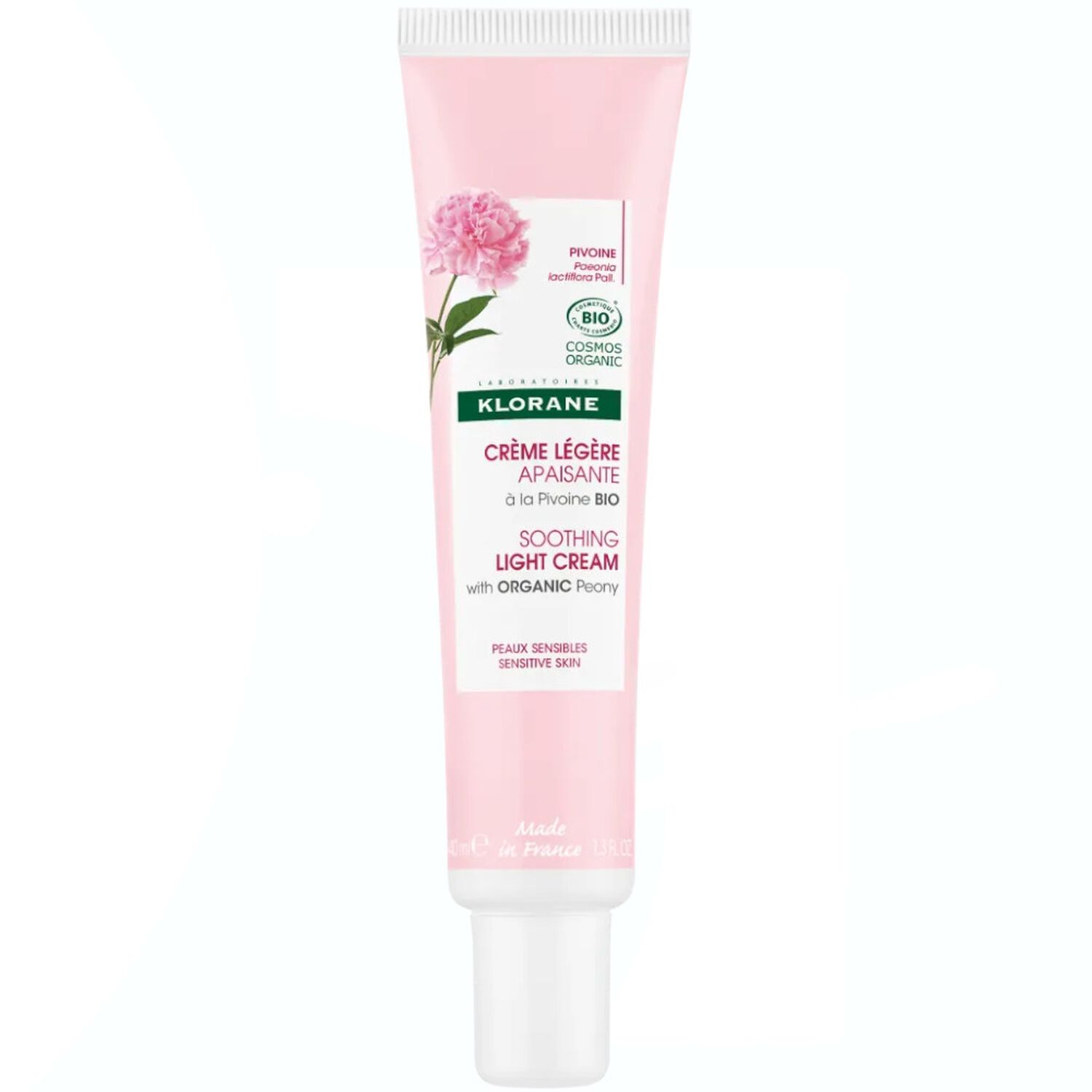 Klorane Crème Légère Apaisante Pivoine - Peaux Sensibles - 40 ml