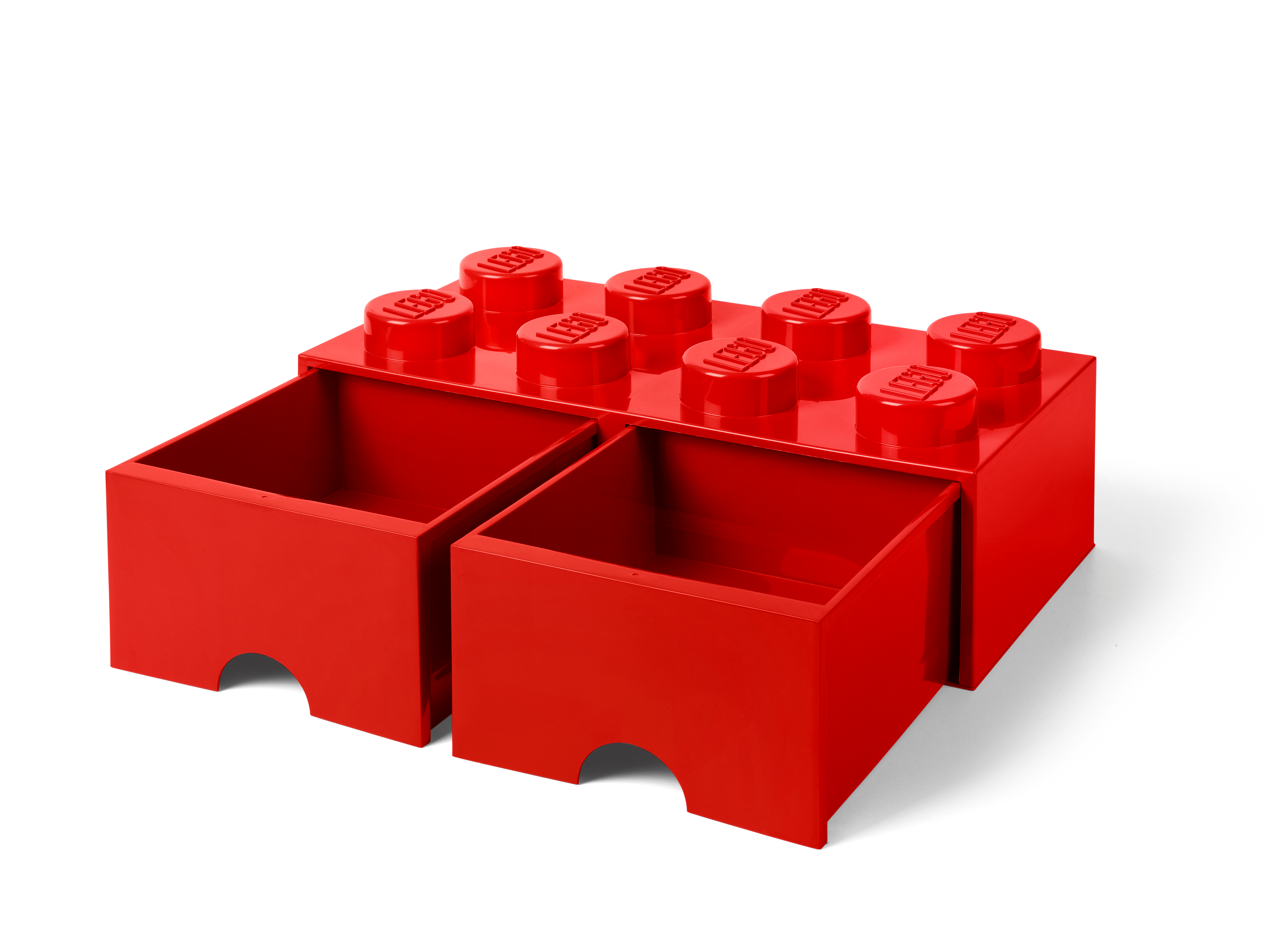 LEGO® Aufbewahrungsstein mit Schubfächern und 8 Noppen in Rot 5006131