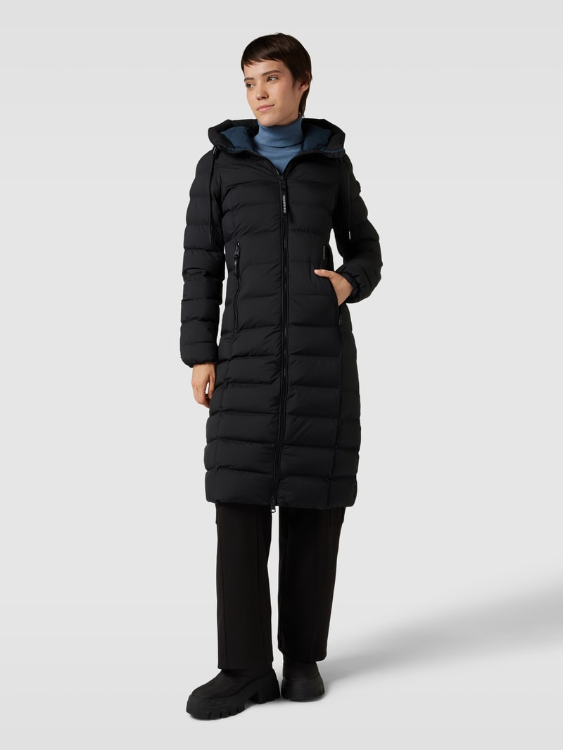 Steppmantel mit Kapuze Modell 'SIMMIE' in schwarz