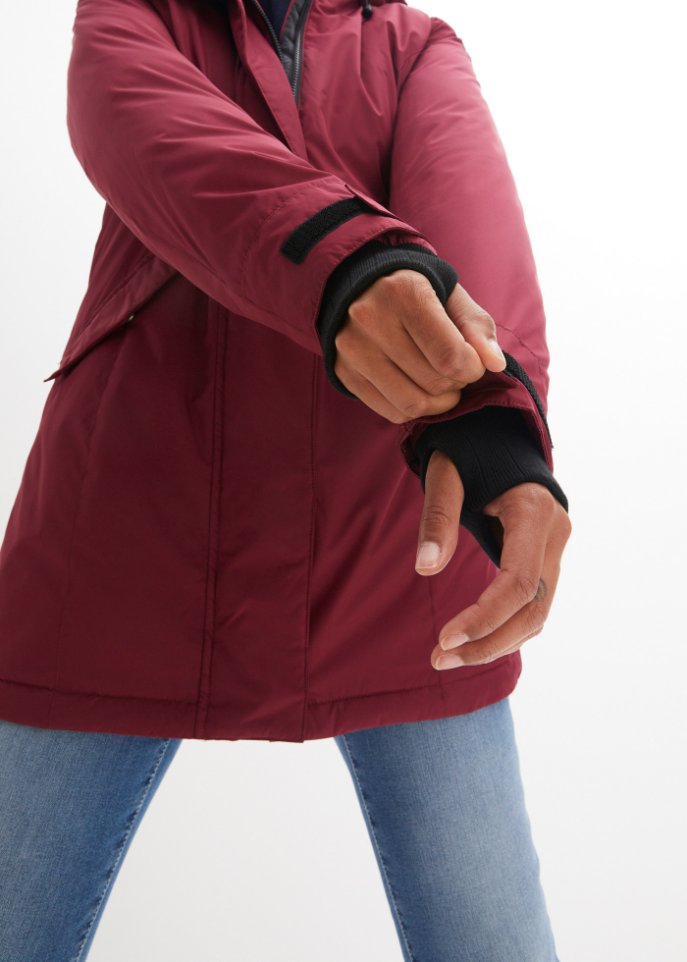 Hybrid-Thermoparka mit recycelter Daune, innen gesteppt