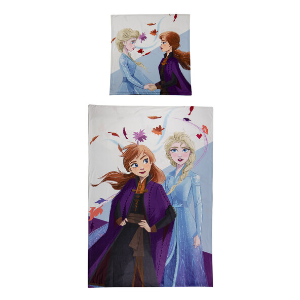 Kinder-Fleece-Bettwäsche Frozen, 135 x 200 cm