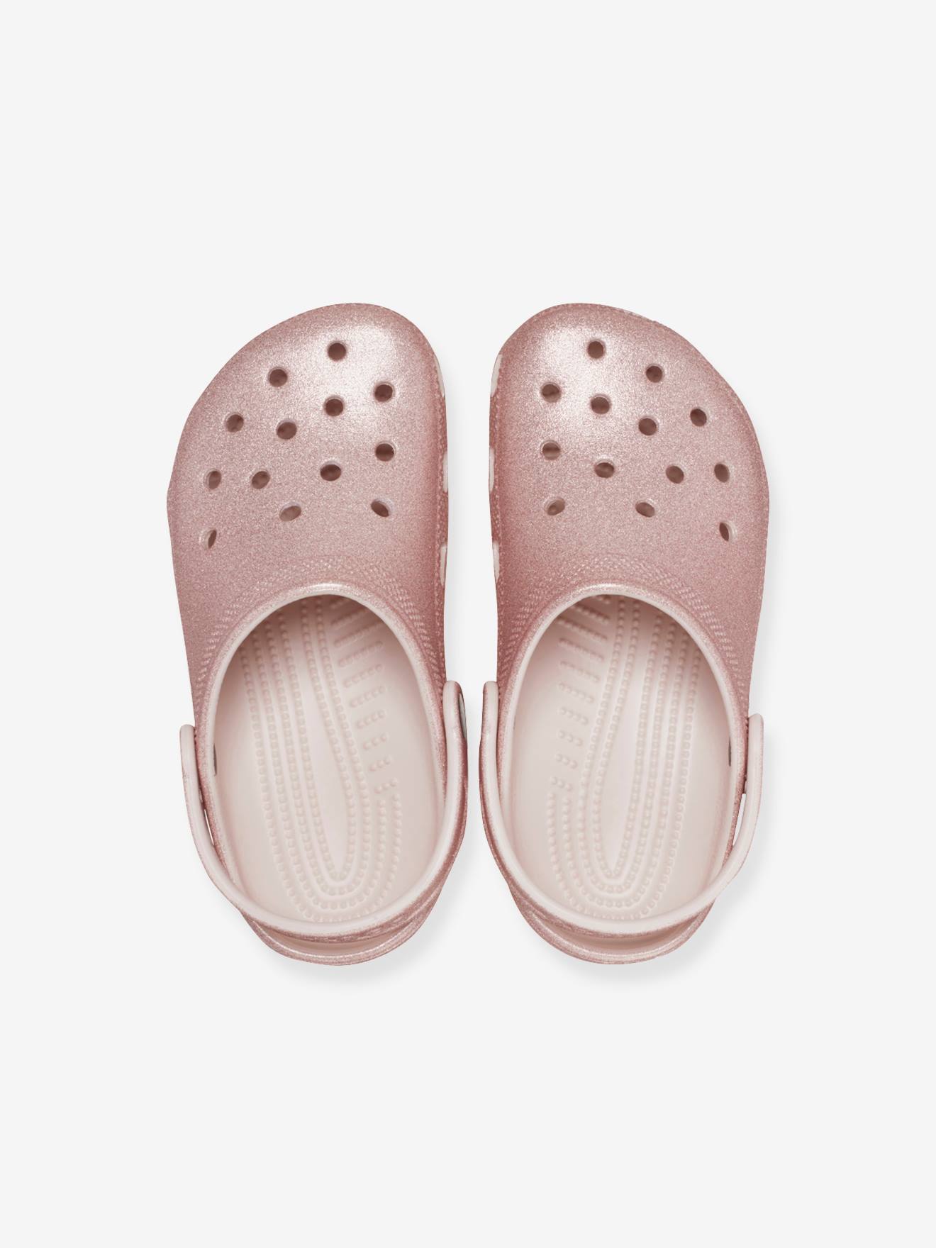 Crocs Kinder Clogs 206993 Classic Glitter CROCS - rosa nude