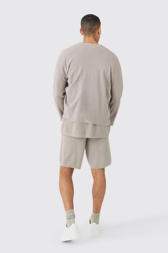 Kastiger Strick-Cardigan