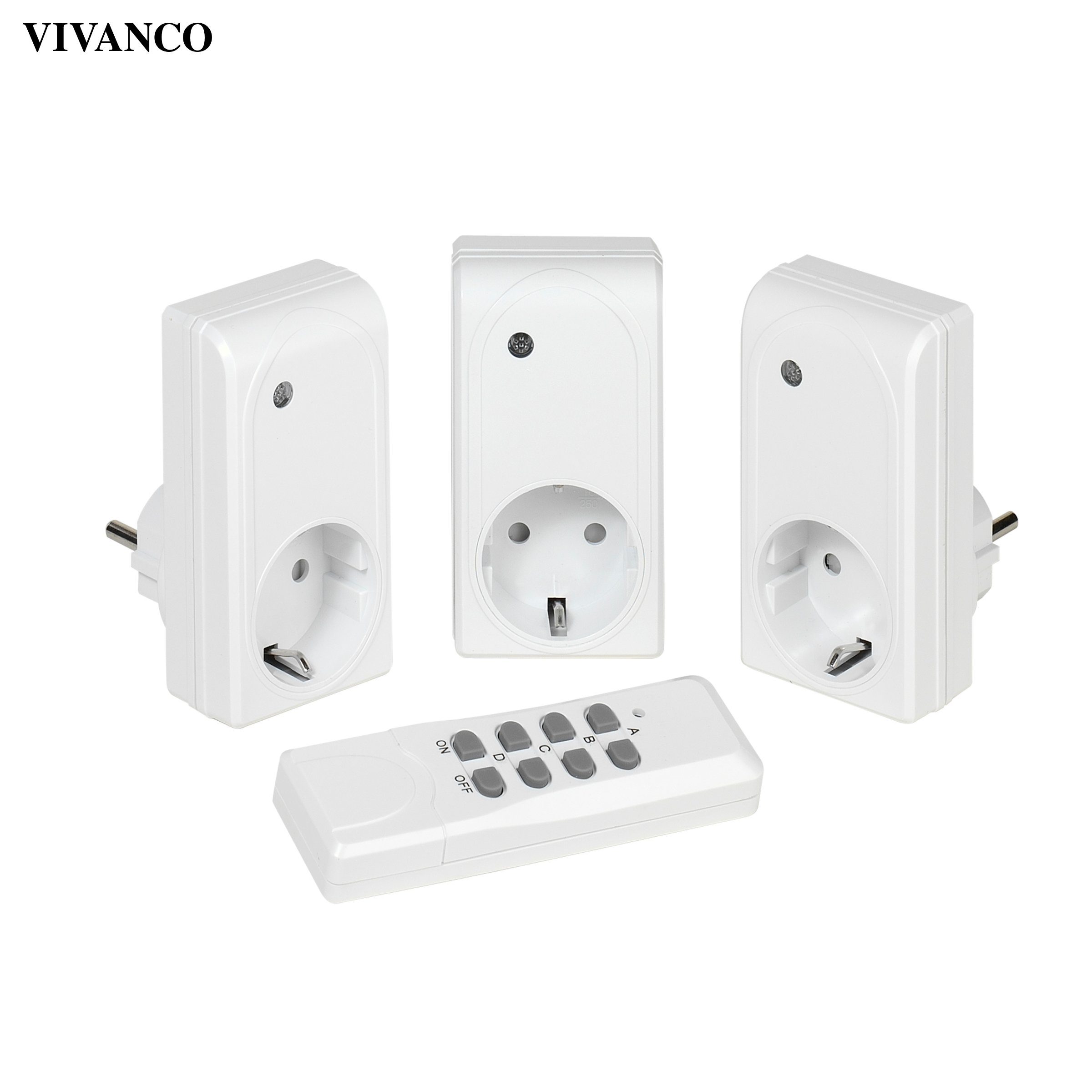 Vivanco Smarte Dreifach-Steckdosenleiste