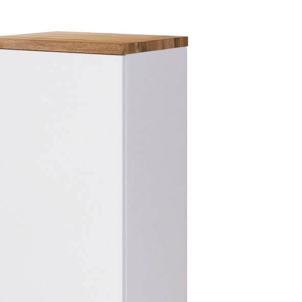 Unterschrank Bristol, 40 cm, matt weiß/weiß