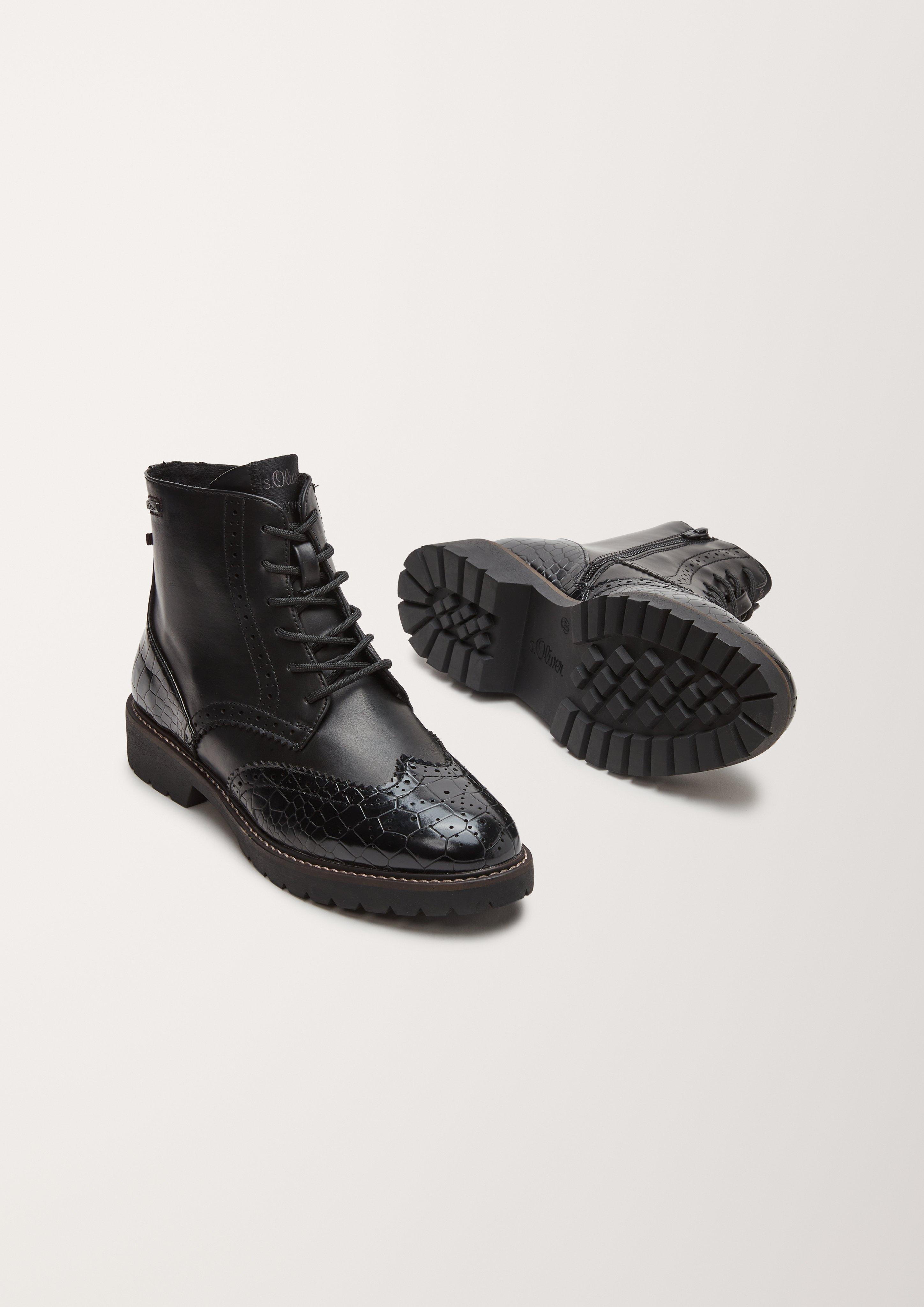 Brouge-Boots in Leder-Optik  101.107.101.25247-039
