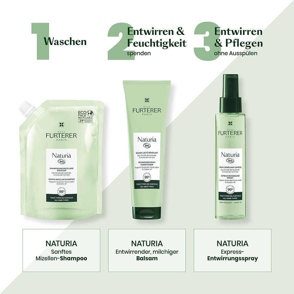 Rene Furterer Naturia Sanftes Mizellen-Shampoo 400 ml Refill