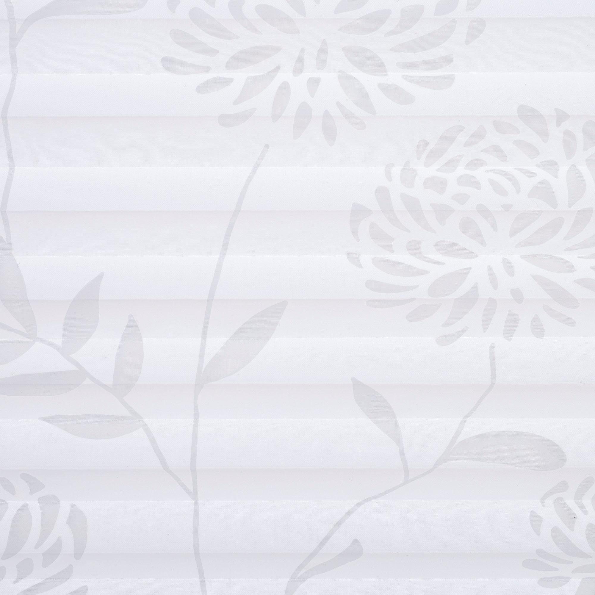 Plissee Ausbrenner, Liedeco, Lichtschutz, ohne Bohren, verspannt, Klemmfix, Klemmfix-Plissee Ausbrenner Dekor Floral