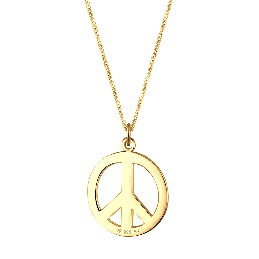 Elli Elli Collier Femmes Signe de Paix Boho en Argent Sterling 925 Bijoux