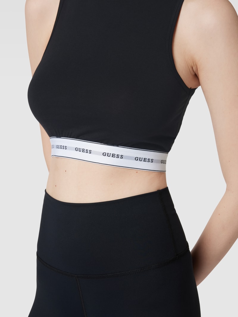 Bustier mit Logo-Bund Modell 'CARRIE' in schwarz