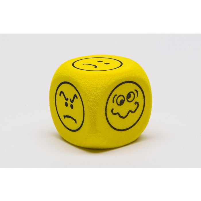 Schaumstoffwürfel 40mm mit Emotionsgesichtern