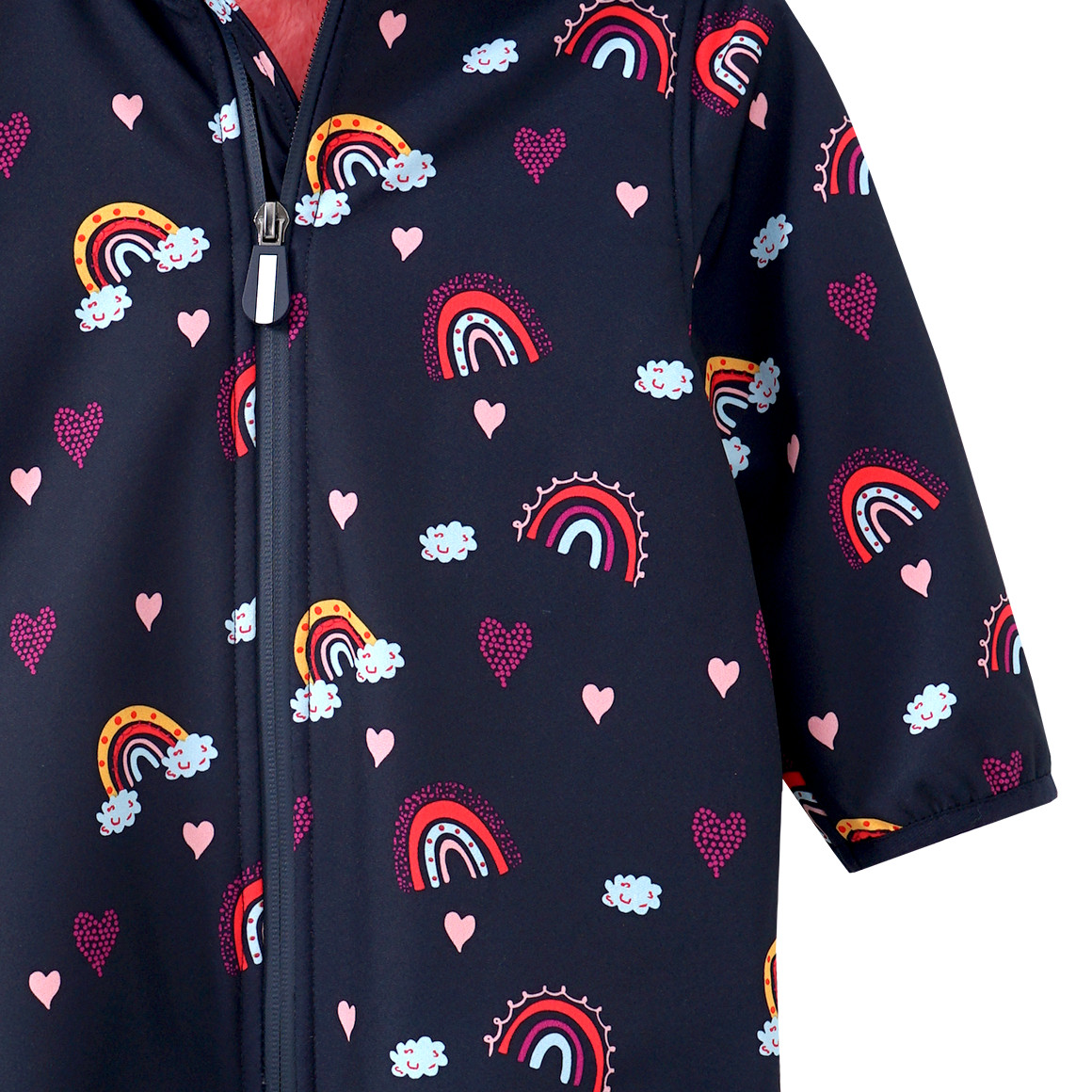 Baby Softshell-Overall mit Regenbogen-Allover