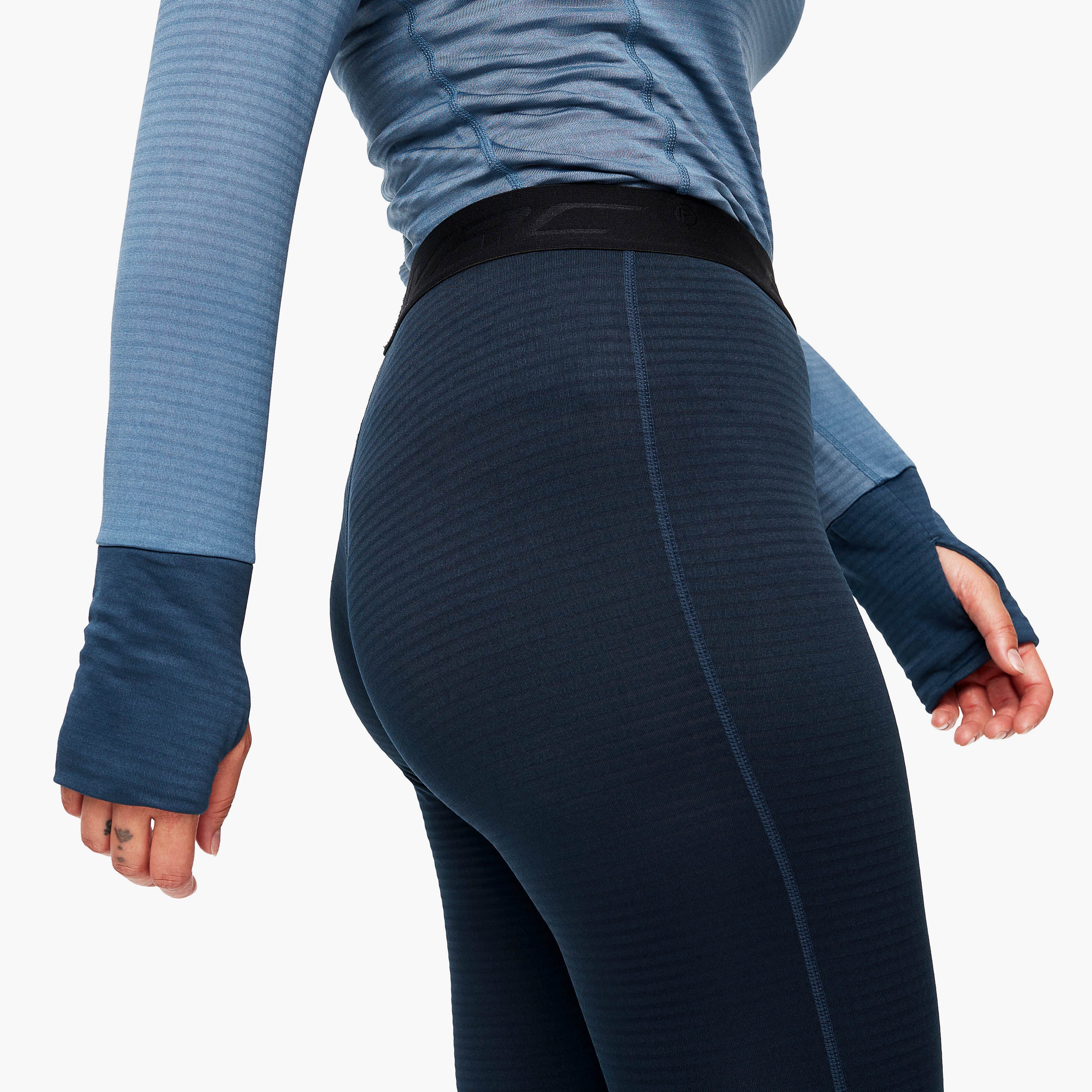Hiball Waffle Base Layer Set Femme Blue Horizon