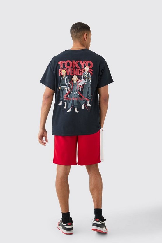Oversize T-Shirt mit lizenziertem Tokyo Revengers Anime Print