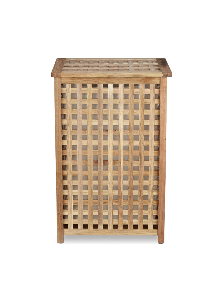 relaxdays Wäschesammler in Natur - (B)46 x (H)67,5 x (T)46 cm günstig kaufen onesize