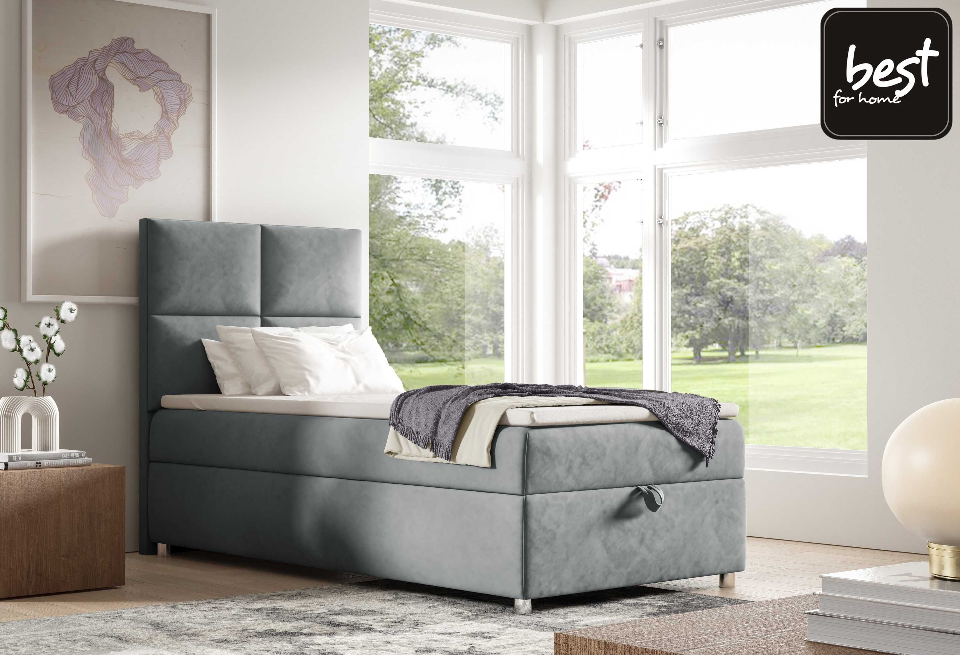 Best for Home Boxspringbett mit Bettkasten Trinity K-2 SINGLE Bonellfederkern inkl. Topper
