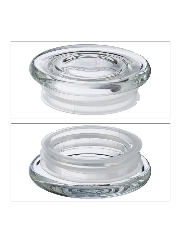 relaxdays 6 x Vorratsglas in Transparent - 1000 ml günstig kaufen onesize