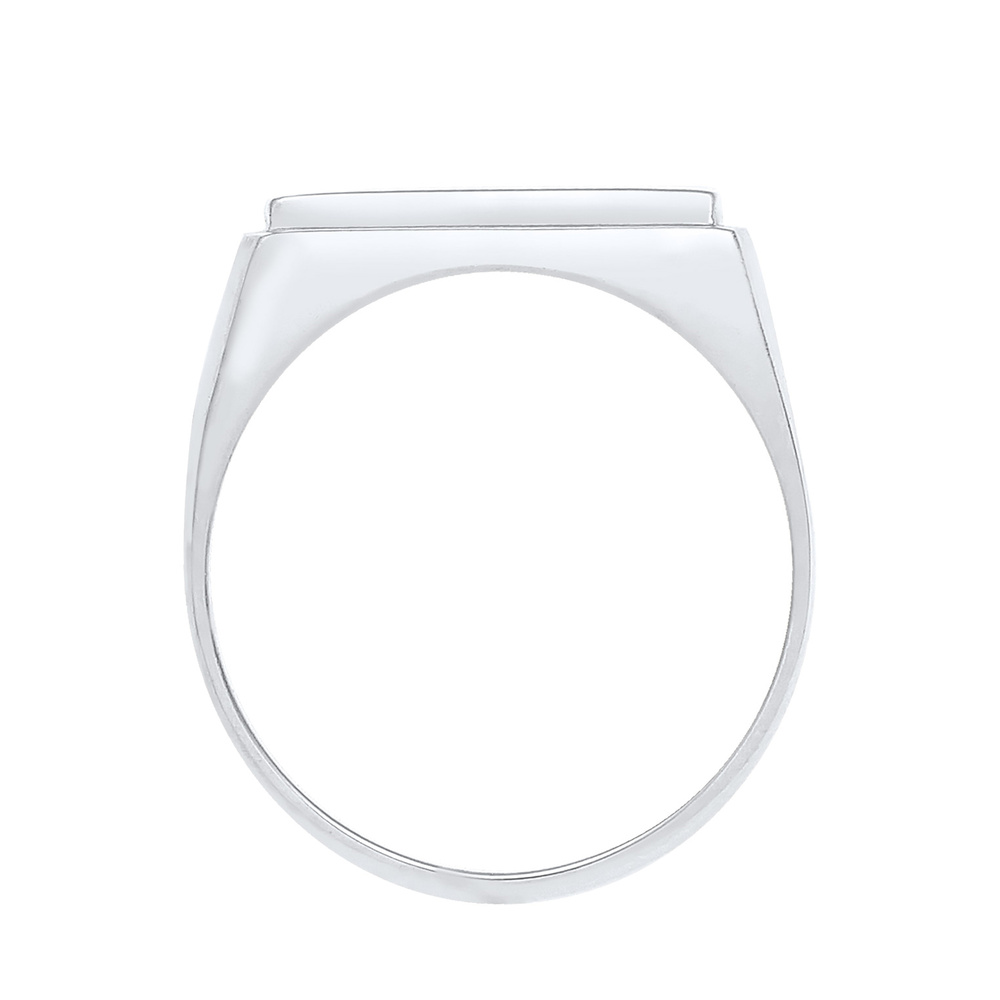 Elli PREMIUM Elli PREMIUM Bague Siegelring Geo Kristalle 925 Silber Bague