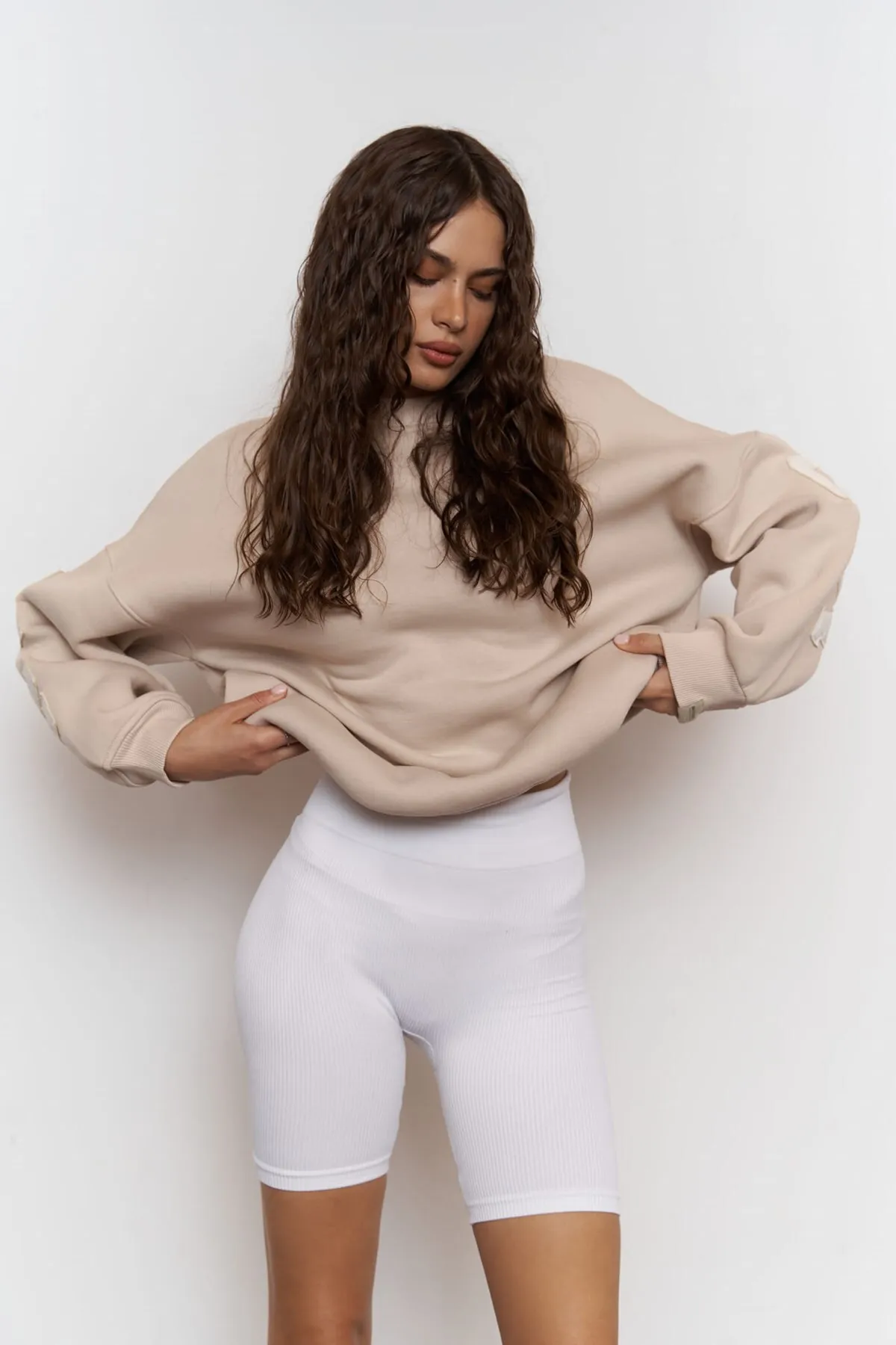 MAİ COLLECTİON  Saddle Mcllctn Bone Oversize-Sweatshirt