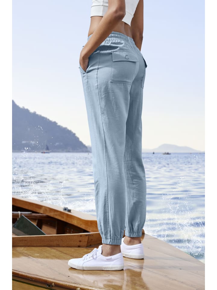 LASCANA Schlupfhose in jeansblau günstig kaufen