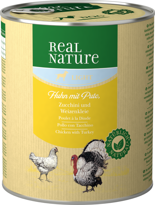REAL NATURE Hundenassfutter REAL NATURE Light Huhn & Pute 12x800 g