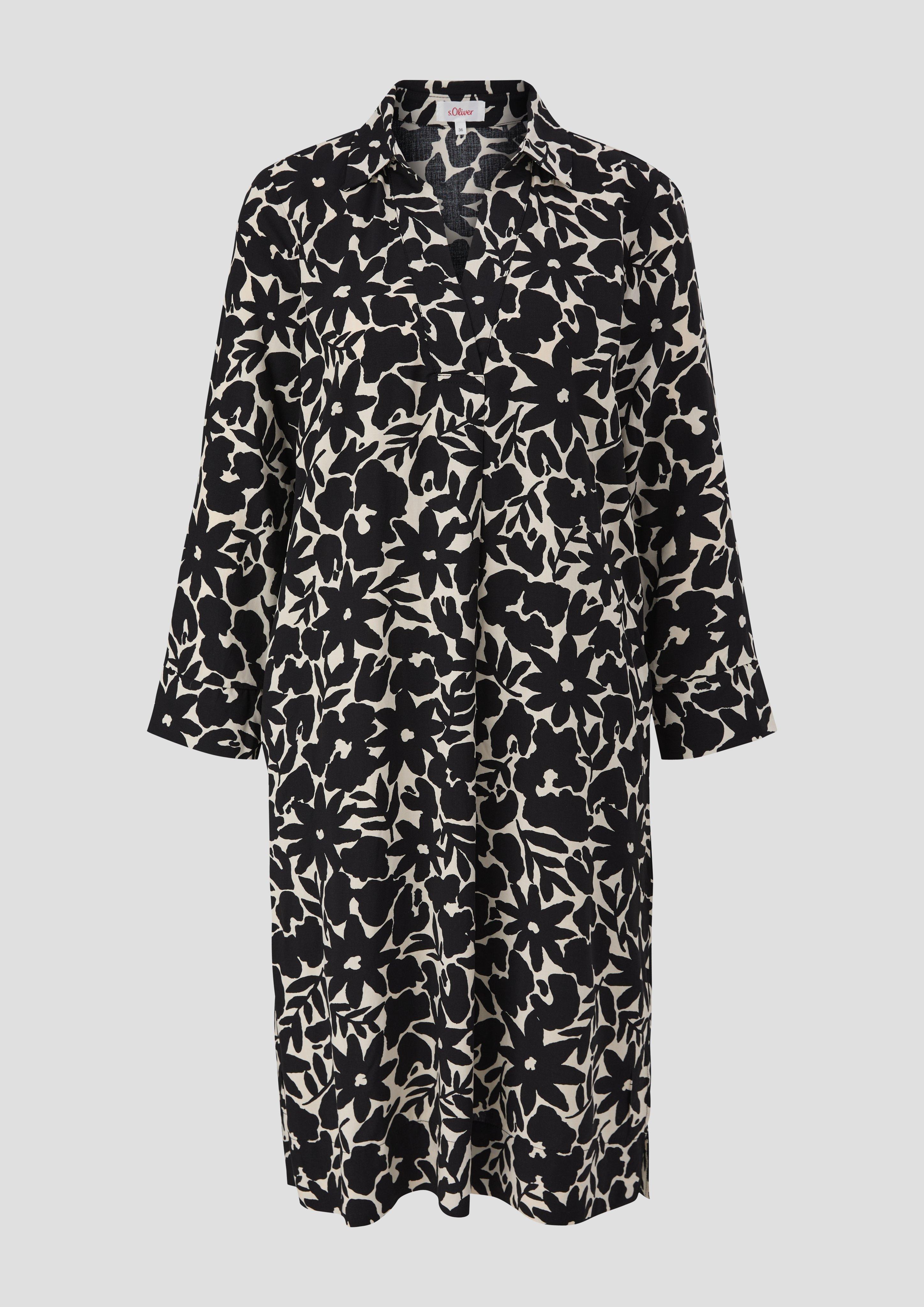 Hemdblusenkleid mit All-over-Print  2142222-99A5