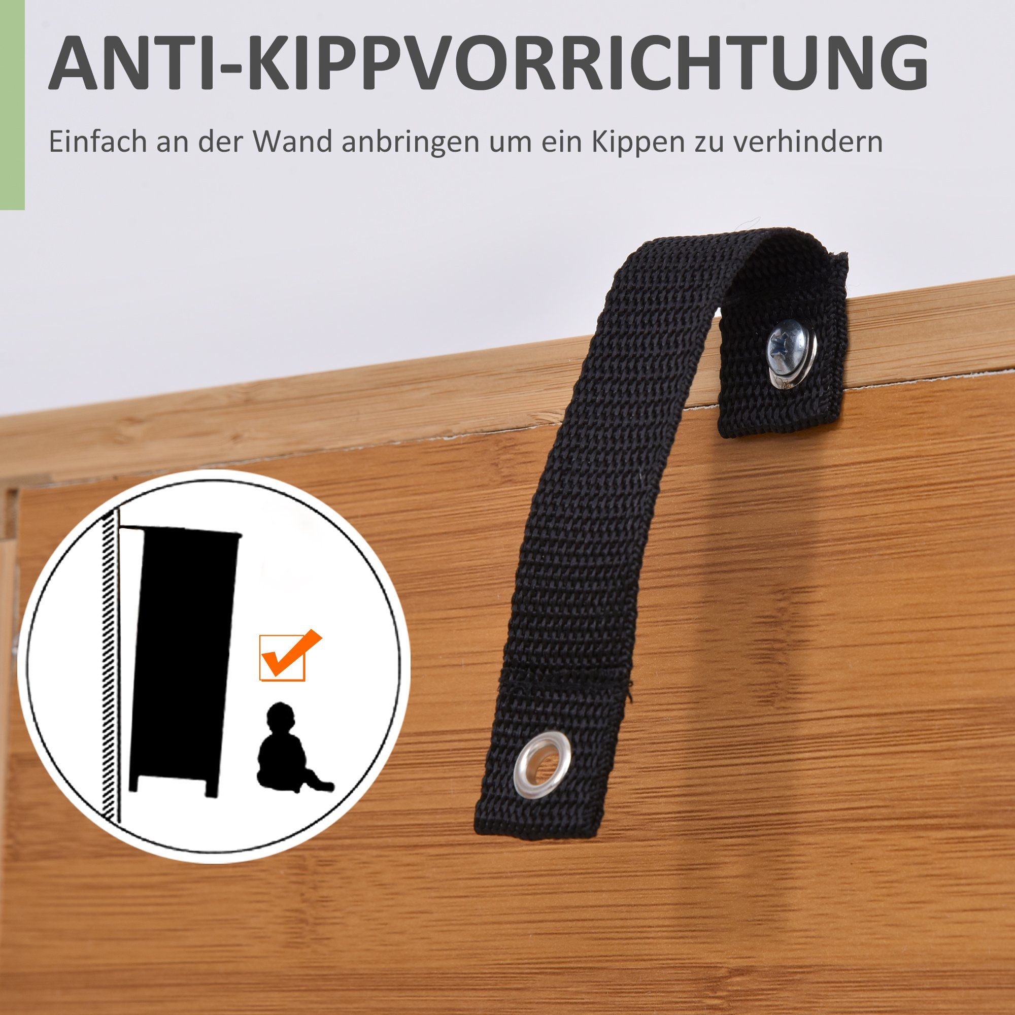 HOMCOM Badkommode Badschrank