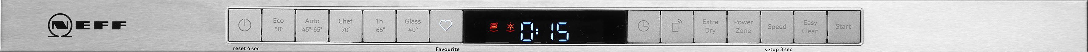 NEFF vollintegrierbarer Geschirrspüler, S155ITX04E, 12 Maßgedecke