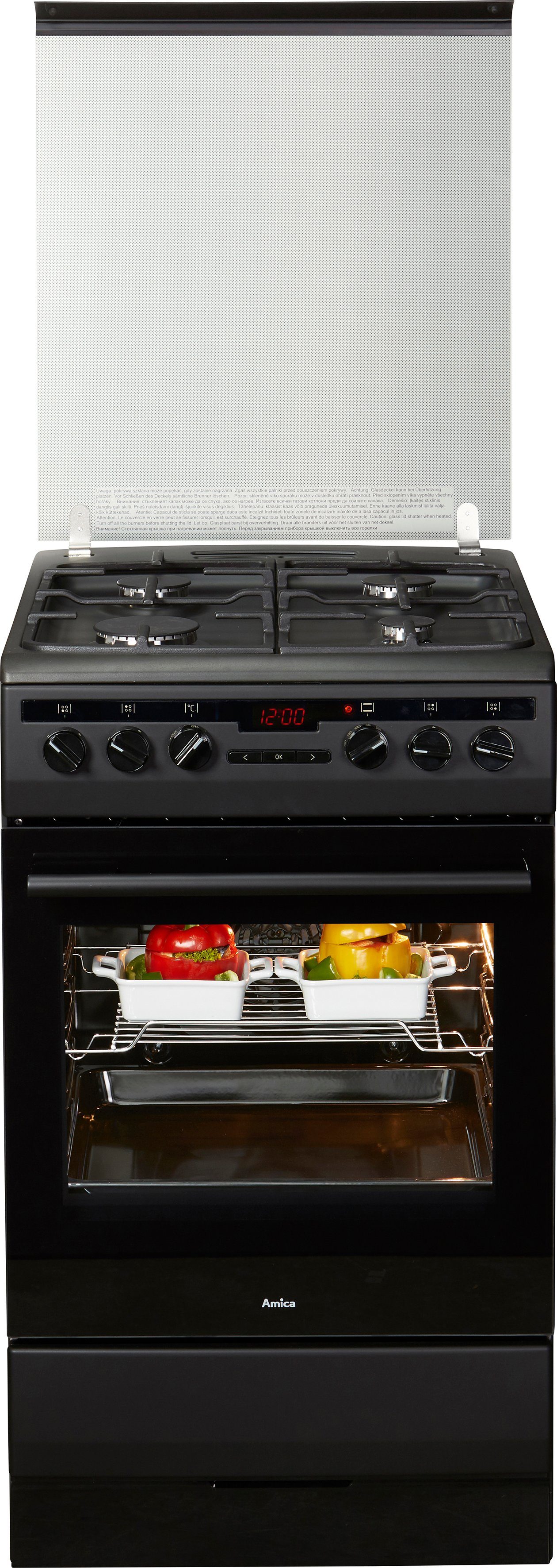 Amica Gas-Standherd SHEG 904 000 SM, Steam Clean