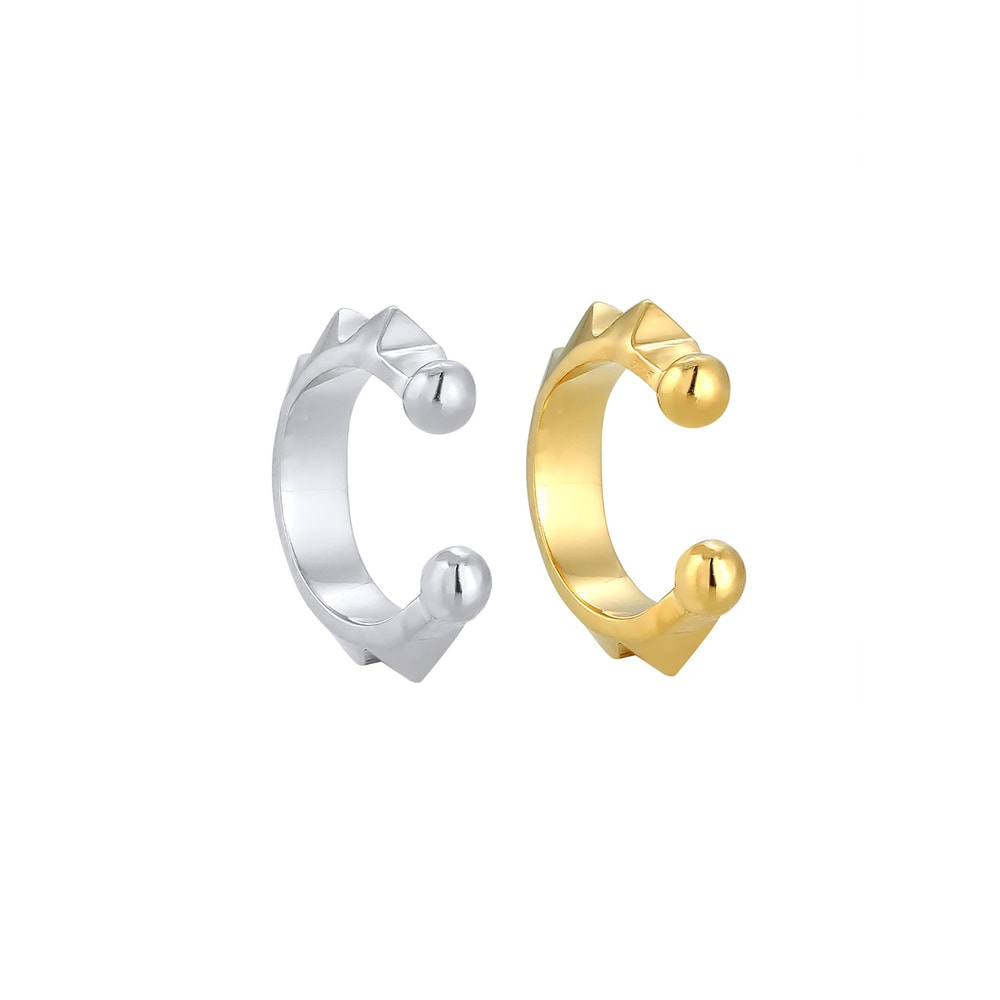 Elli Elli Boucles d'Oreilles Earcuff Set Basic Géo Boucles d'Oreille Femme - (925/1000 Boucles d'oreilles