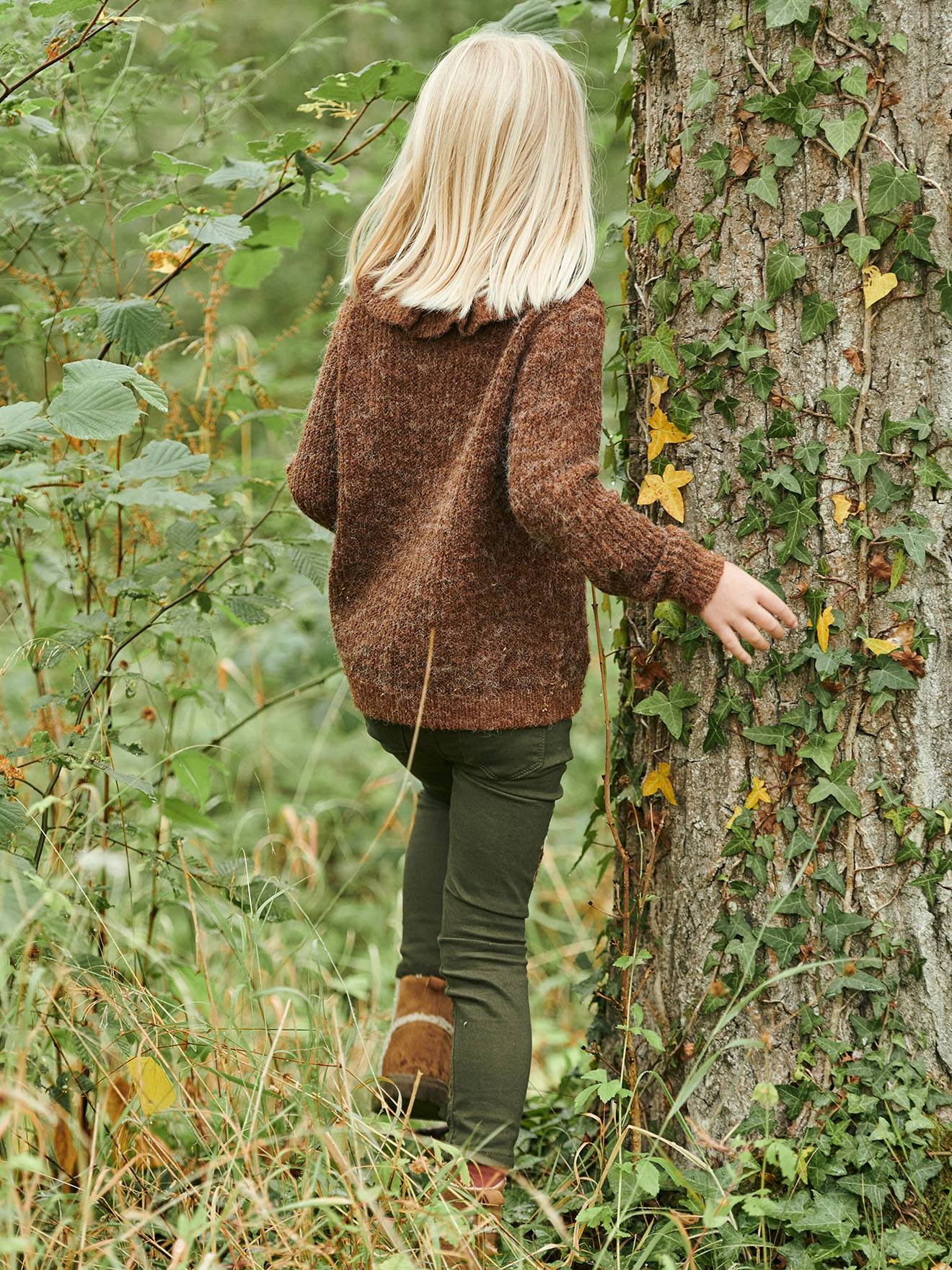 Vertbaudet Mädchen Slim-Fit-Hose, hohe Taille - karamell