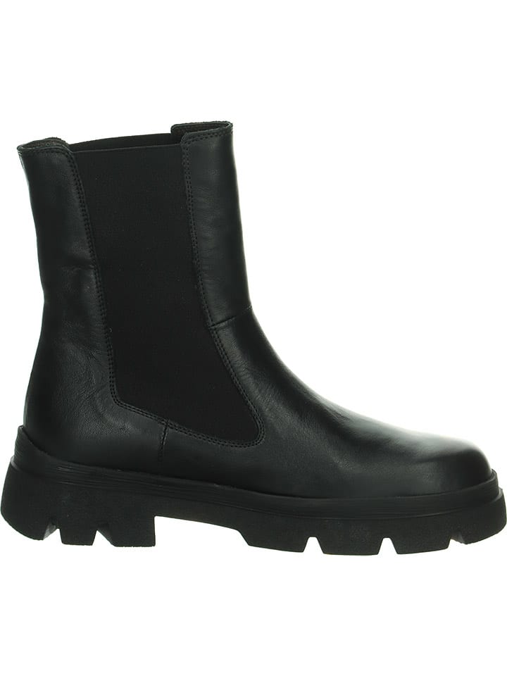 Think! Leder-Chelsea-Boots in Schwarz günstig kaufen