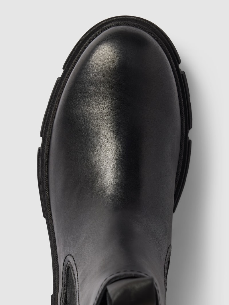 Stiefel aus Leder Modell 'CHELSEA' in schwarz