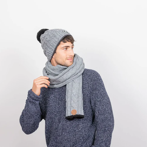 Creamy Gin Mixed Grey - Mixed Grey Scarf