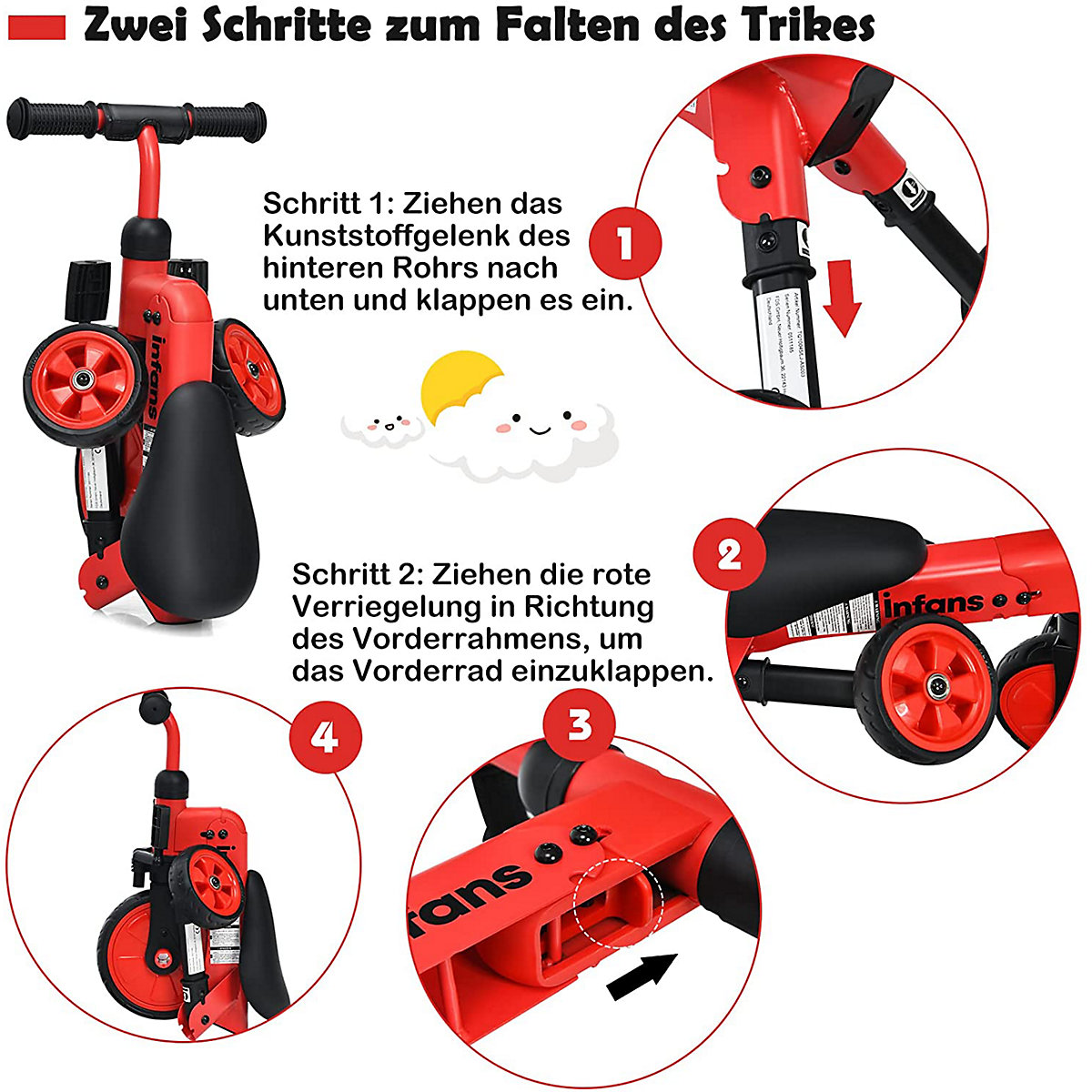 Kinder Laufrad Dreirad & Balance Bike