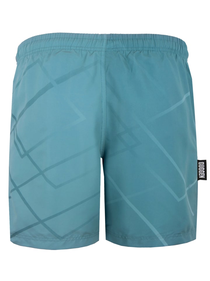 GUGGEN MOUNTAIN Badehose Kariert in Blau günstig kaufen