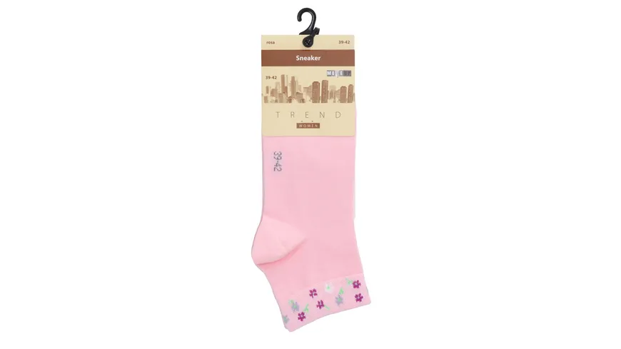MOVE UP Damen Sneaker Socken rosa