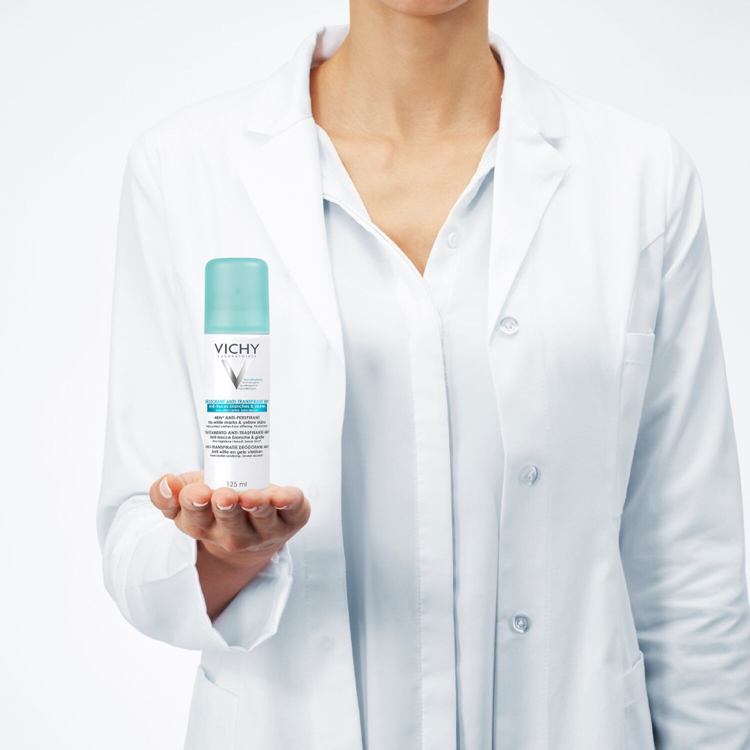 Vichy Déodorant 48h Spray Anti-Transpirant & Anti-Traces 125 ml