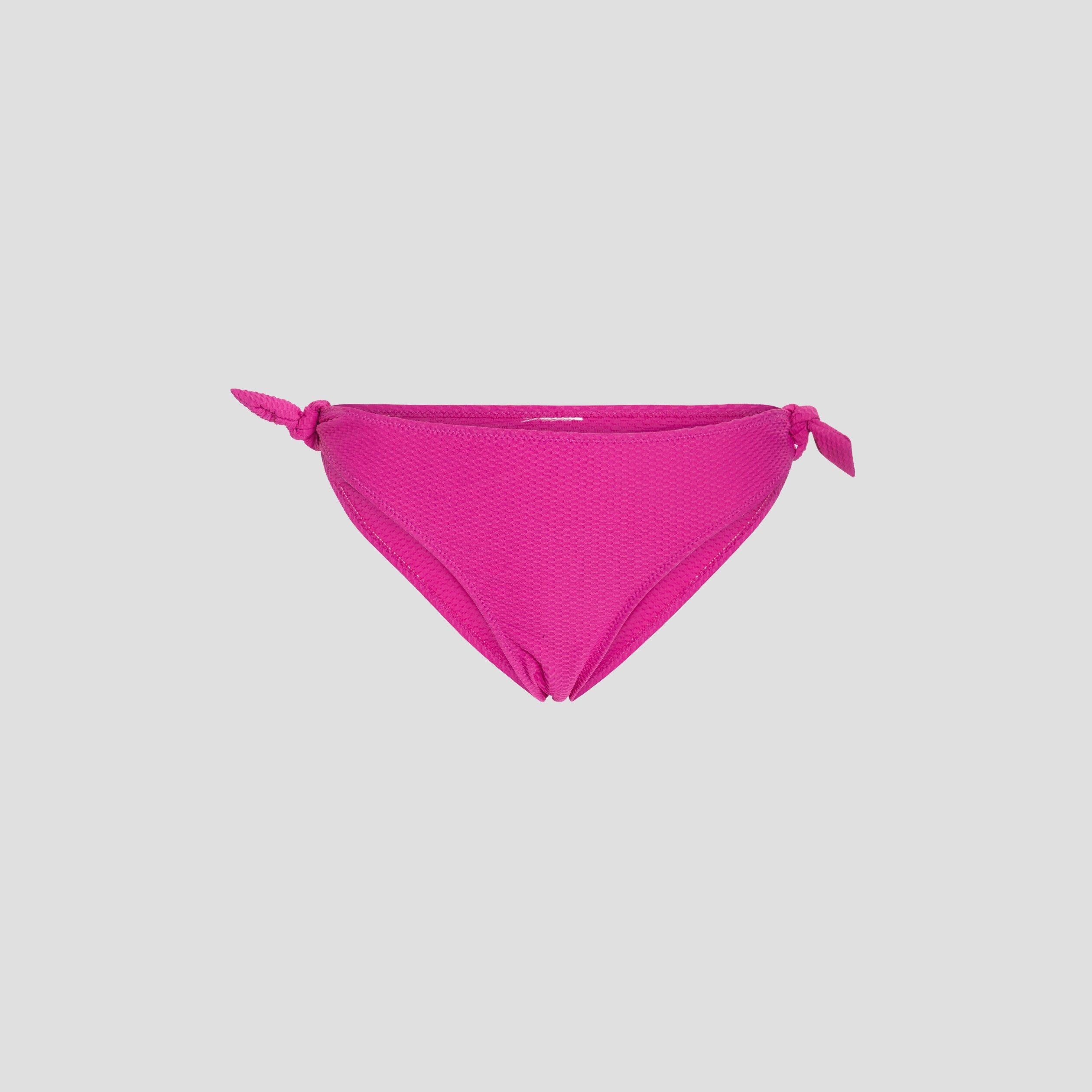Bas de maillot de bain détail noeud rose fushia femme | La Halle