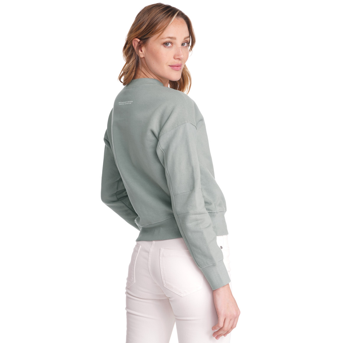 Damen Sweatshirt mit Print im Nacken