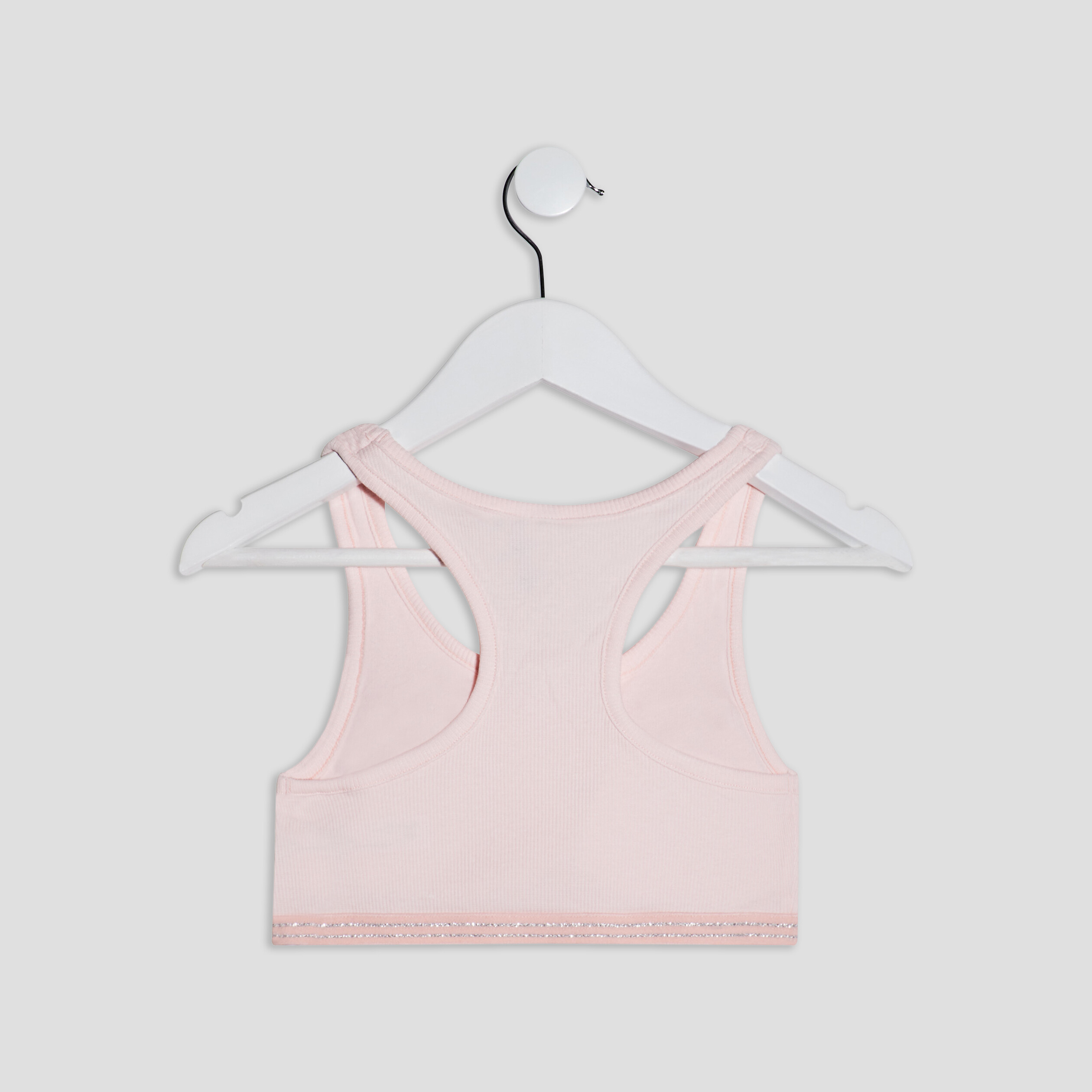 Lot 2 brassières dos nageur gris fille | La Halle
