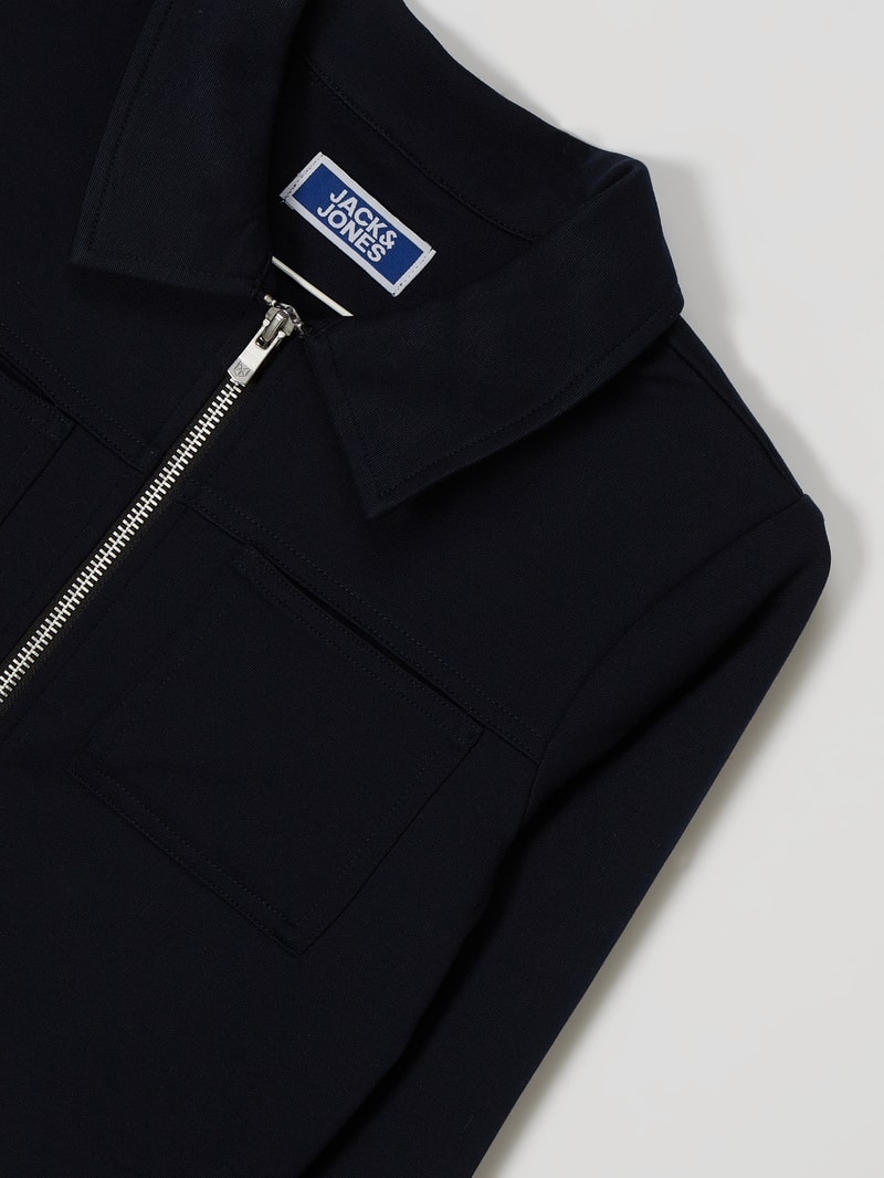 Jacke mit Stretch-Anteil Modell 'Blaphil' in marineblau