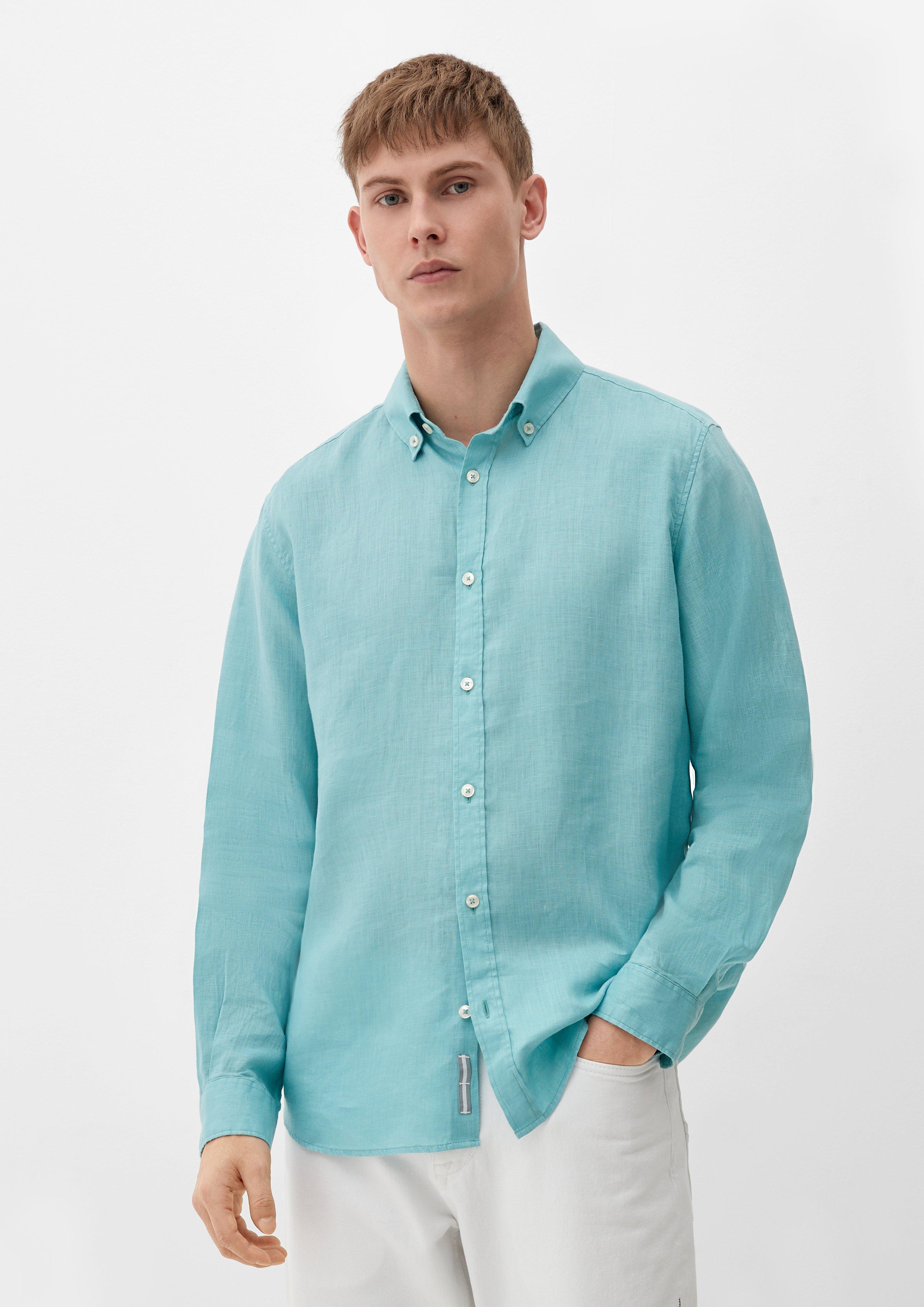 Leinenhemd mit Button-Down-Kragen  2127510-6120
