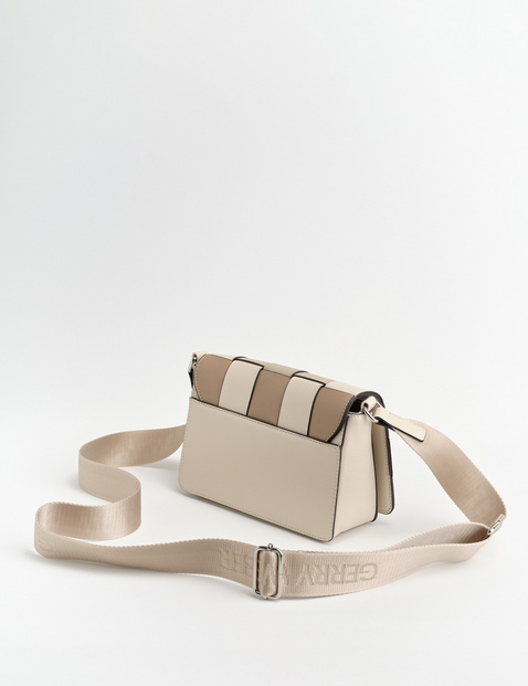 Kleine Schultertasche mit Flechtmuster